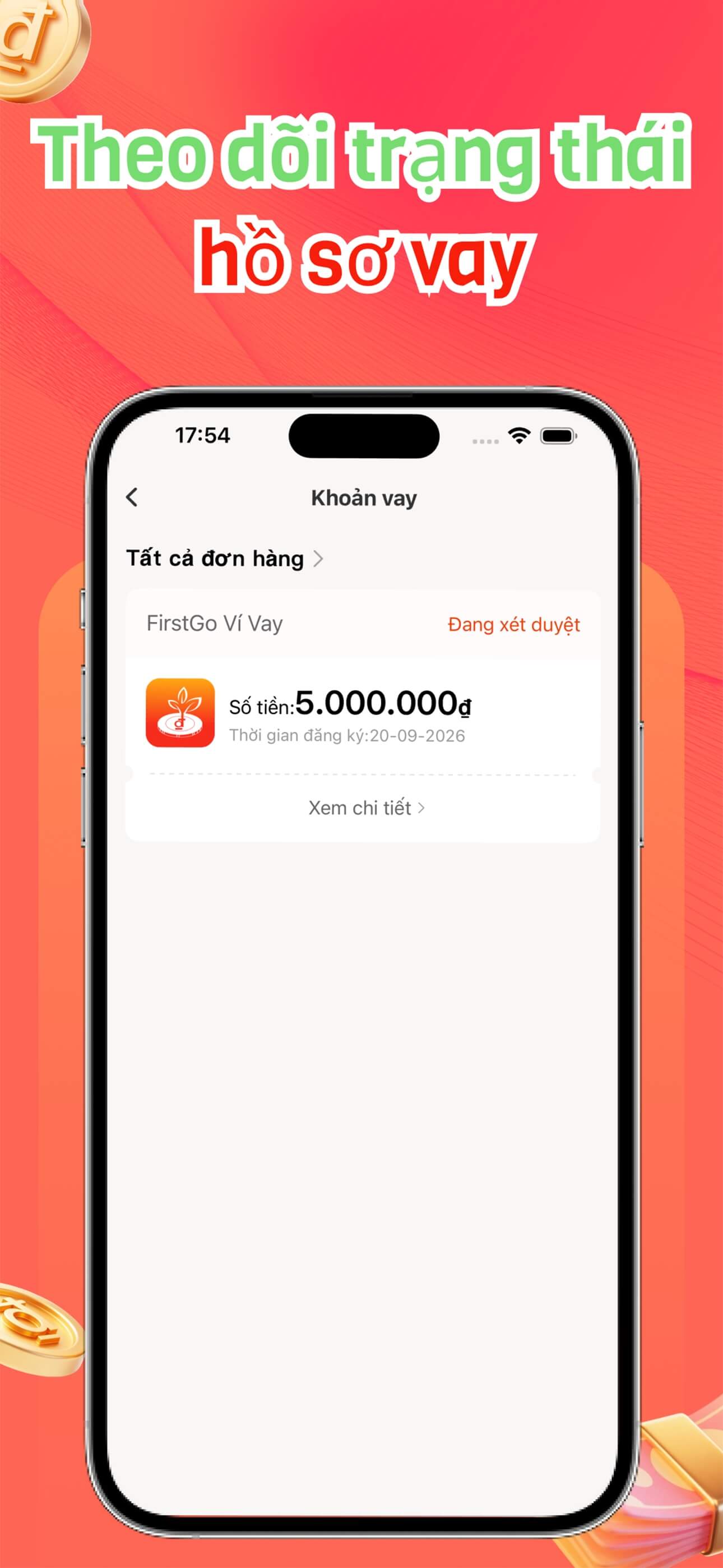 Application form screen