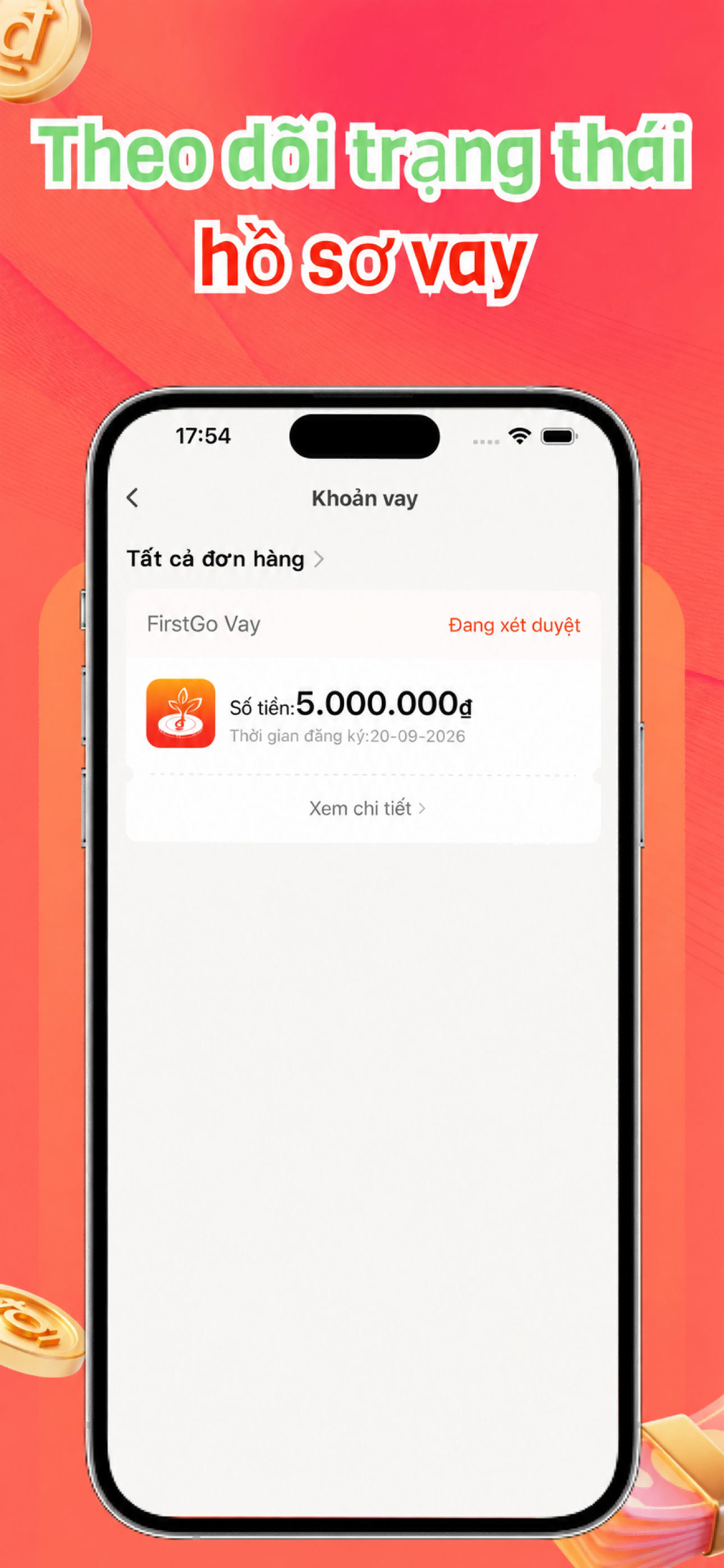 Application form screen